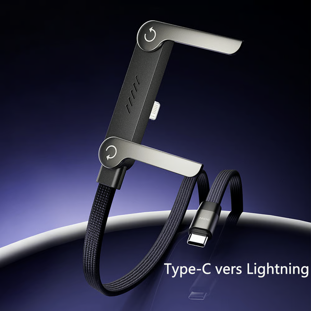 Ultra Link™ I Câble de charge rapide 240W tressé 2 en 1 avec support de téléphone intégré