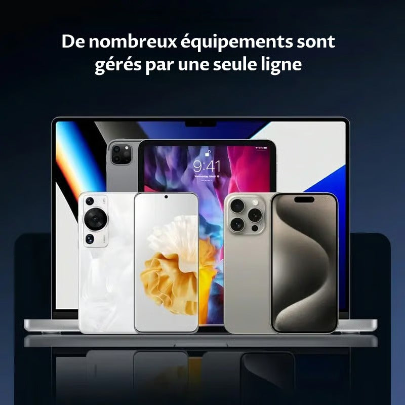 Ultra Link™ I Câble de charge rapide 240W tressé 2 en 1 avec support de téléphone intégré